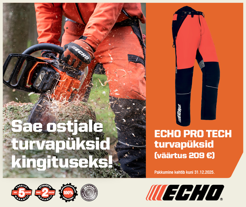 You are currently viewing Ostes kampaania perioodil ECHO mootorsae, saad ECHO PRO TECH turvapüksid kingituseks!