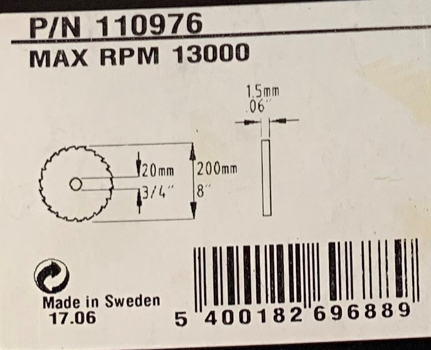 Võsaketas Oregon 200MM | 20MM | 1.5MM - Image 3