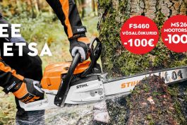 Tee metsa! Stihli mootorsaed ja võsalõikurid 100€ soodsamalt