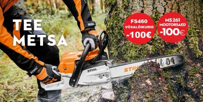 Tee metsa! Stihli mootorsaed ja võsalõikurid 100€ soodsamalt