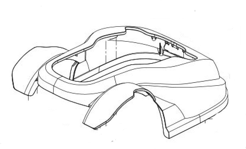 Korpuse kate Worx WG790 / 794
