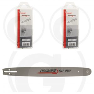 Juhtplaat + 2 x saekett – 14″ | 1.3mm | 3/8″ | 52 lüli