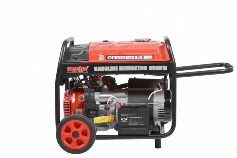 Elektrigeneraator Hecht GG 10000 (ratastel, käepidemega ja elektristarteriga) - Image 8