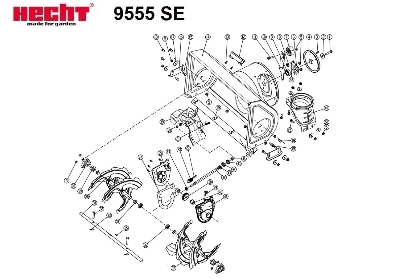 Rihm rootorile Hecht 9555SE lumepuhurile - Image 2