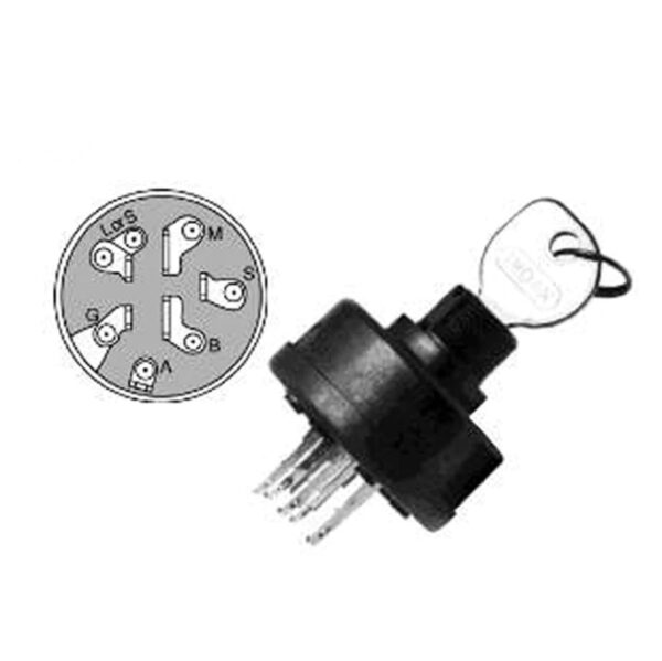 Süütelukk - 6 klemmi / 3 positsiooni | 14-18HJ B&S