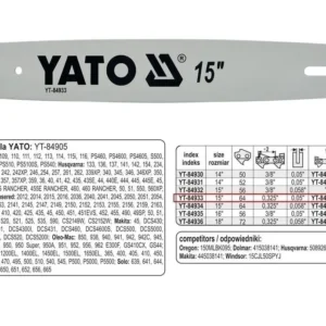 Juhtplaat 15″ | 64 lüli | 1.3mm | .325″