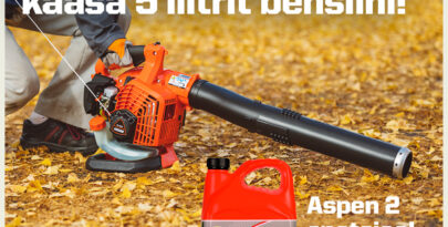 Echo lehepuhuri ostjale kaasa 5 liitrit bensiini!